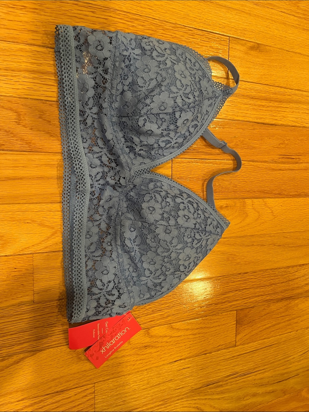 Xhilaration Lace Bralette in Dusty Blue-Gray